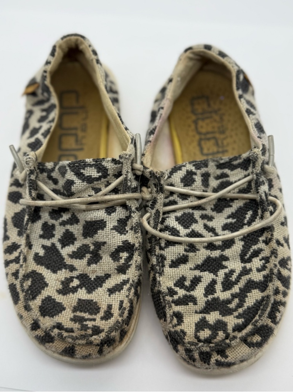 Hey Dudes Girls Leopard Print Sz 11